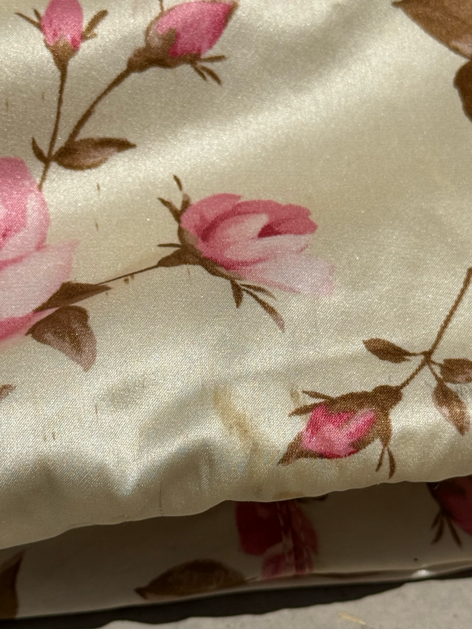 banana republic floral satin handbag