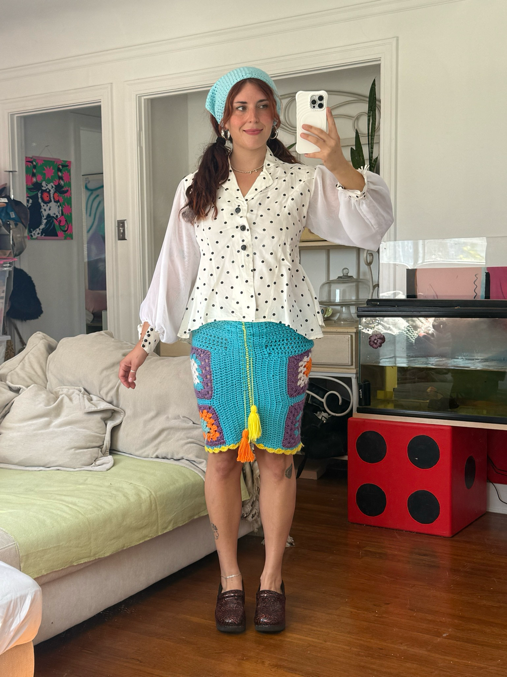 handmade crochet skirt