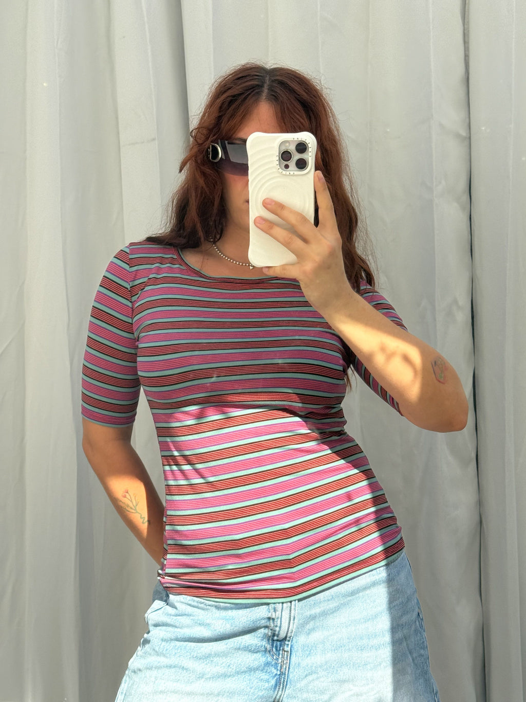 striped top