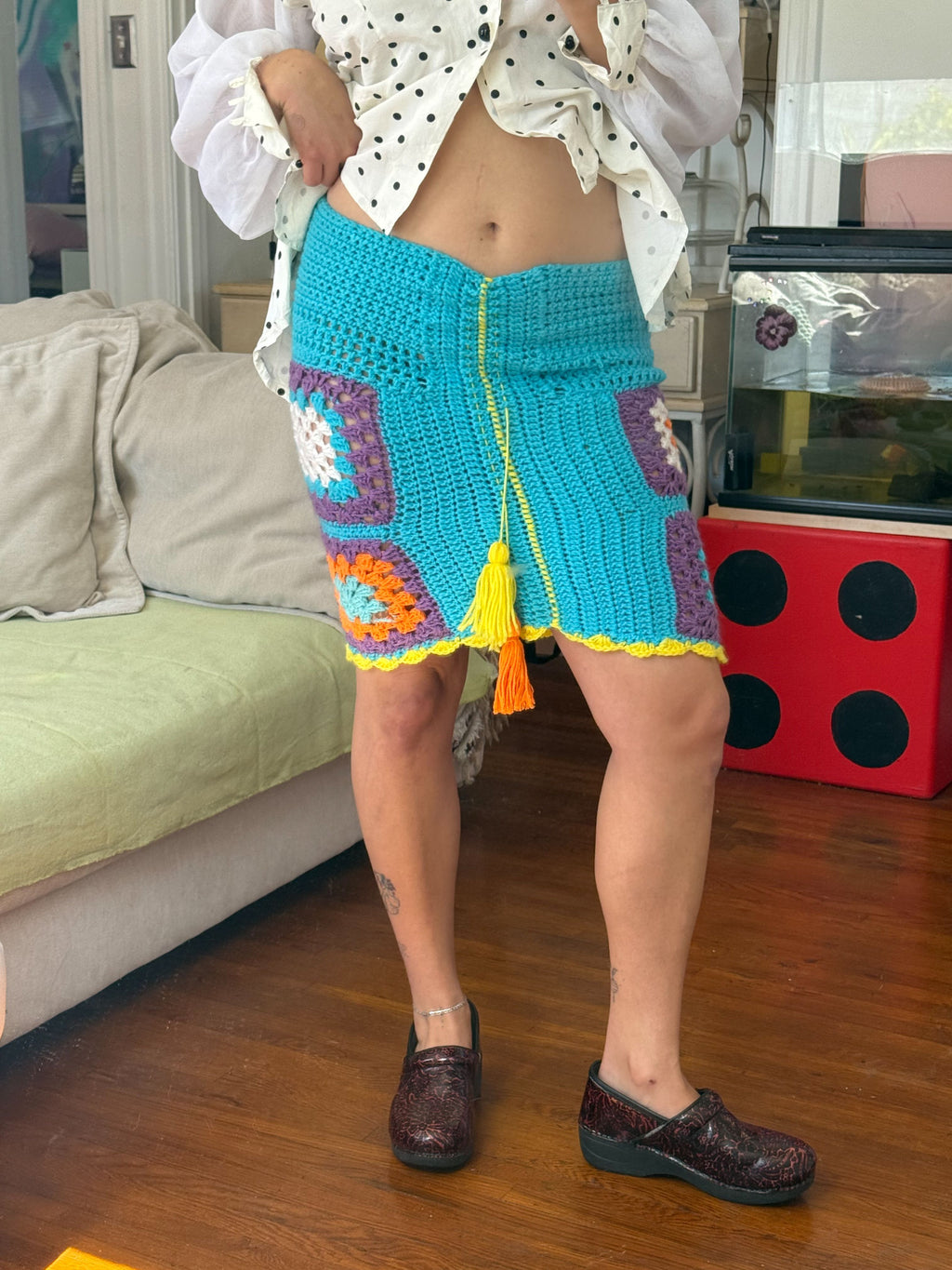 handmade crochet skirt