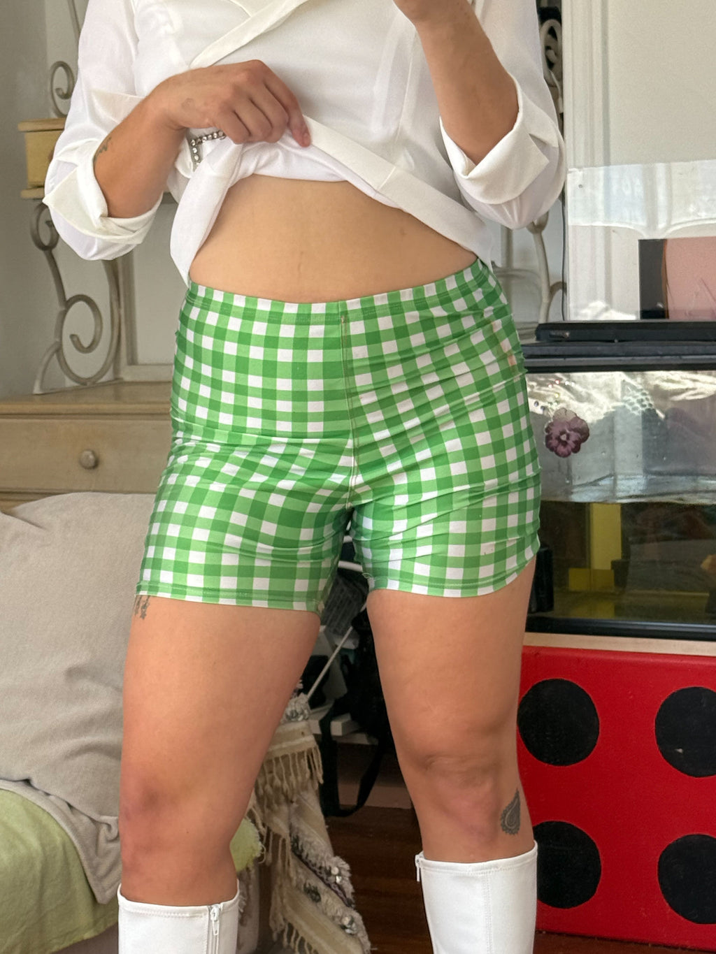 handmade plaid shorts