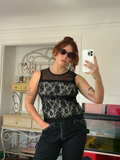 vintage lace tank