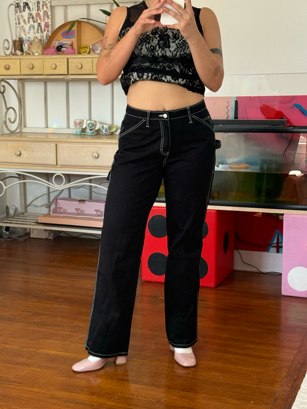 discontinued dickies girl carpenter pants (Size 28 or 31)