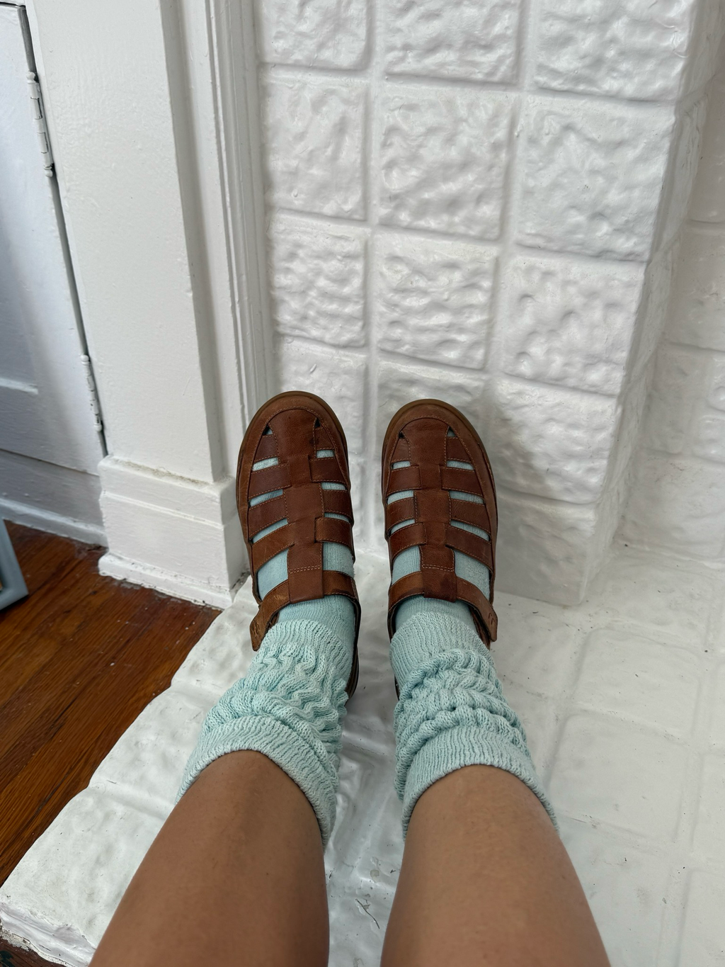 leather sandals (size 9)