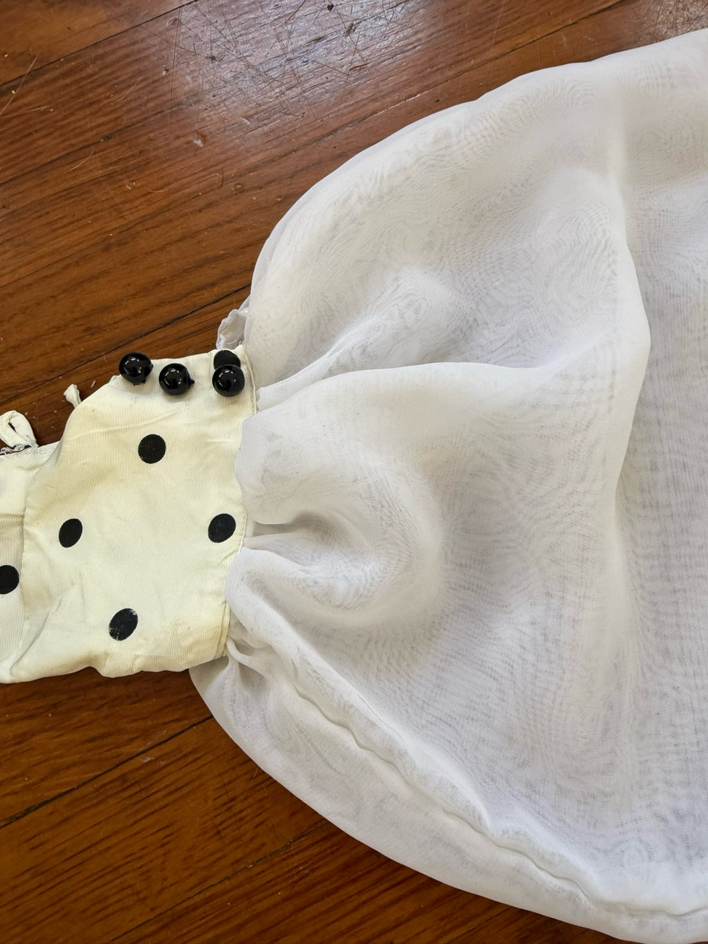 80’s polka dot blouse