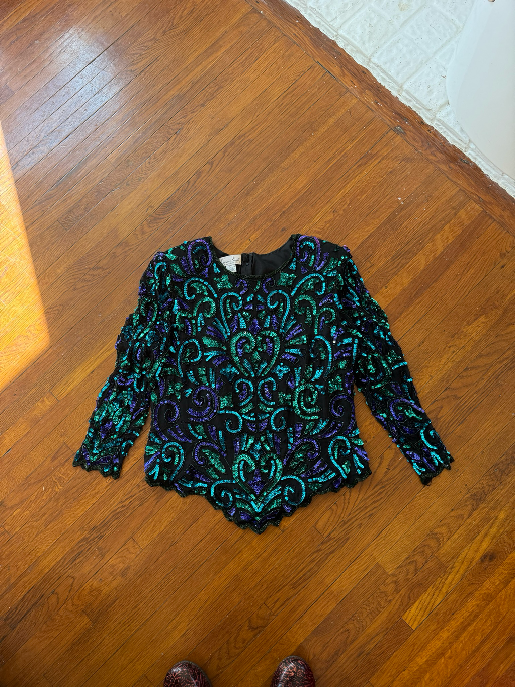 80’s sequin blouse