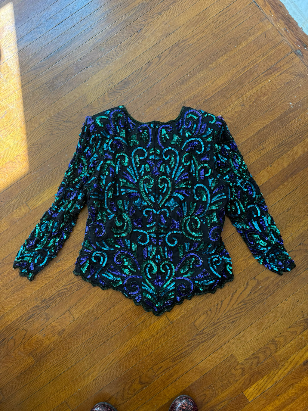80’s sequin blouse