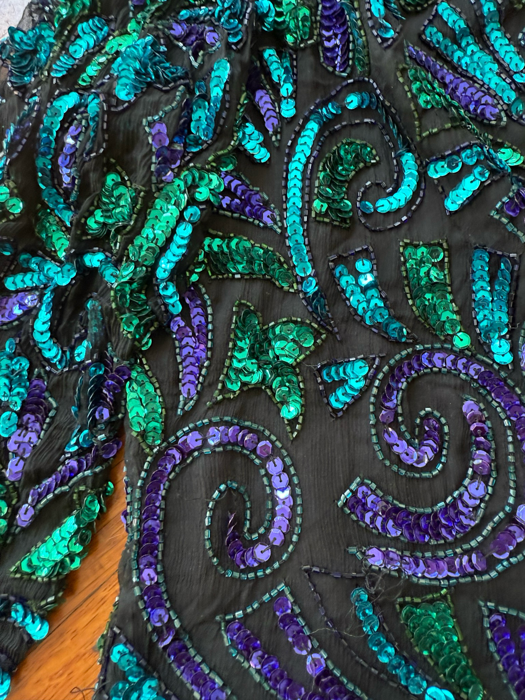 80’s sequin blouse