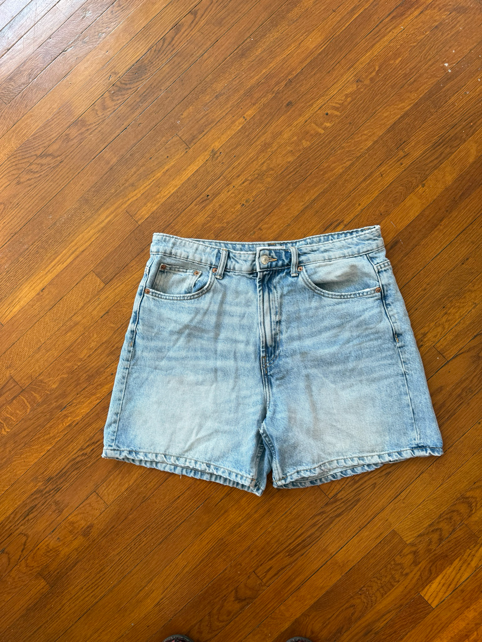 zara denim jorts