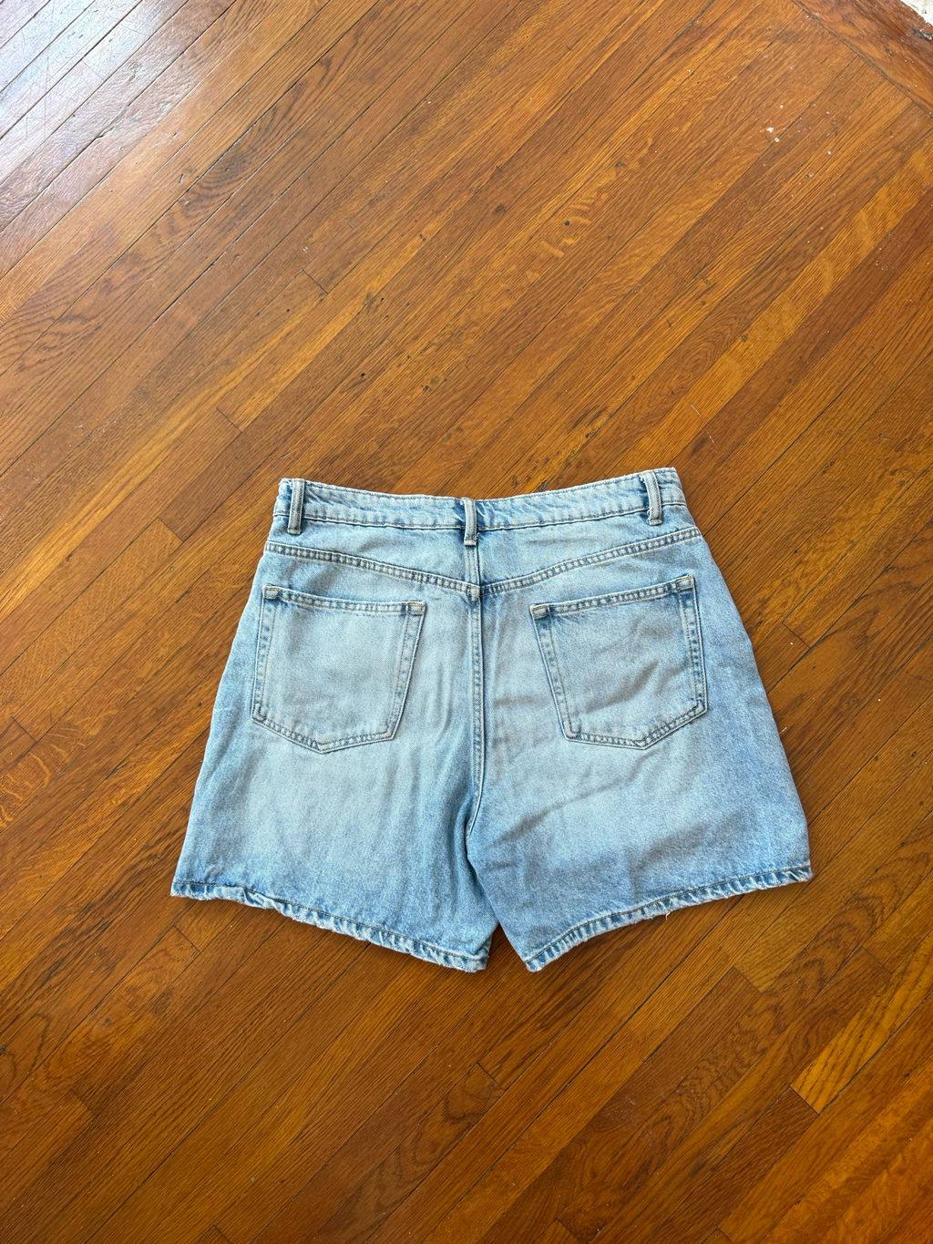zara denim jorts