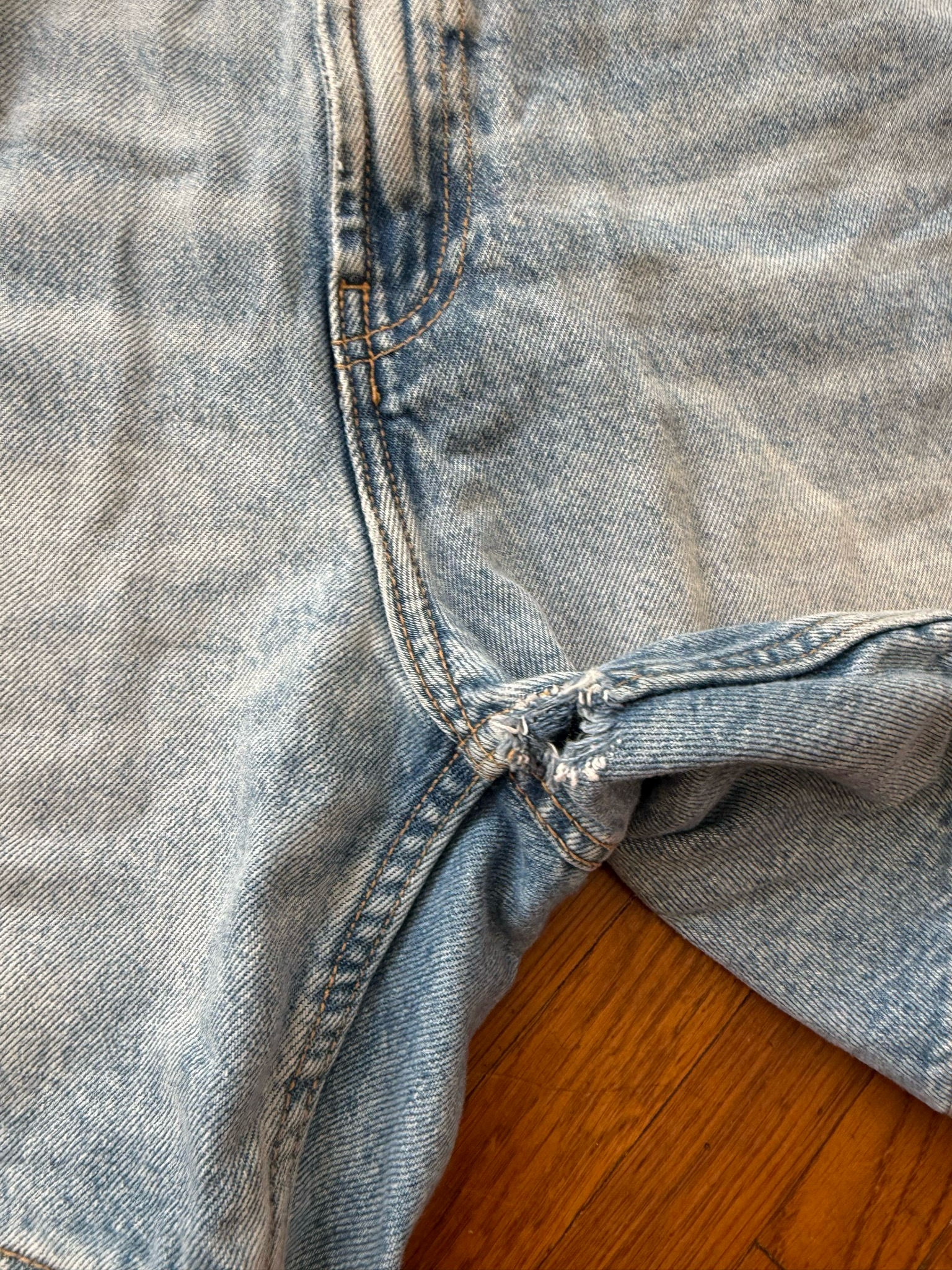 zara denim jorts
