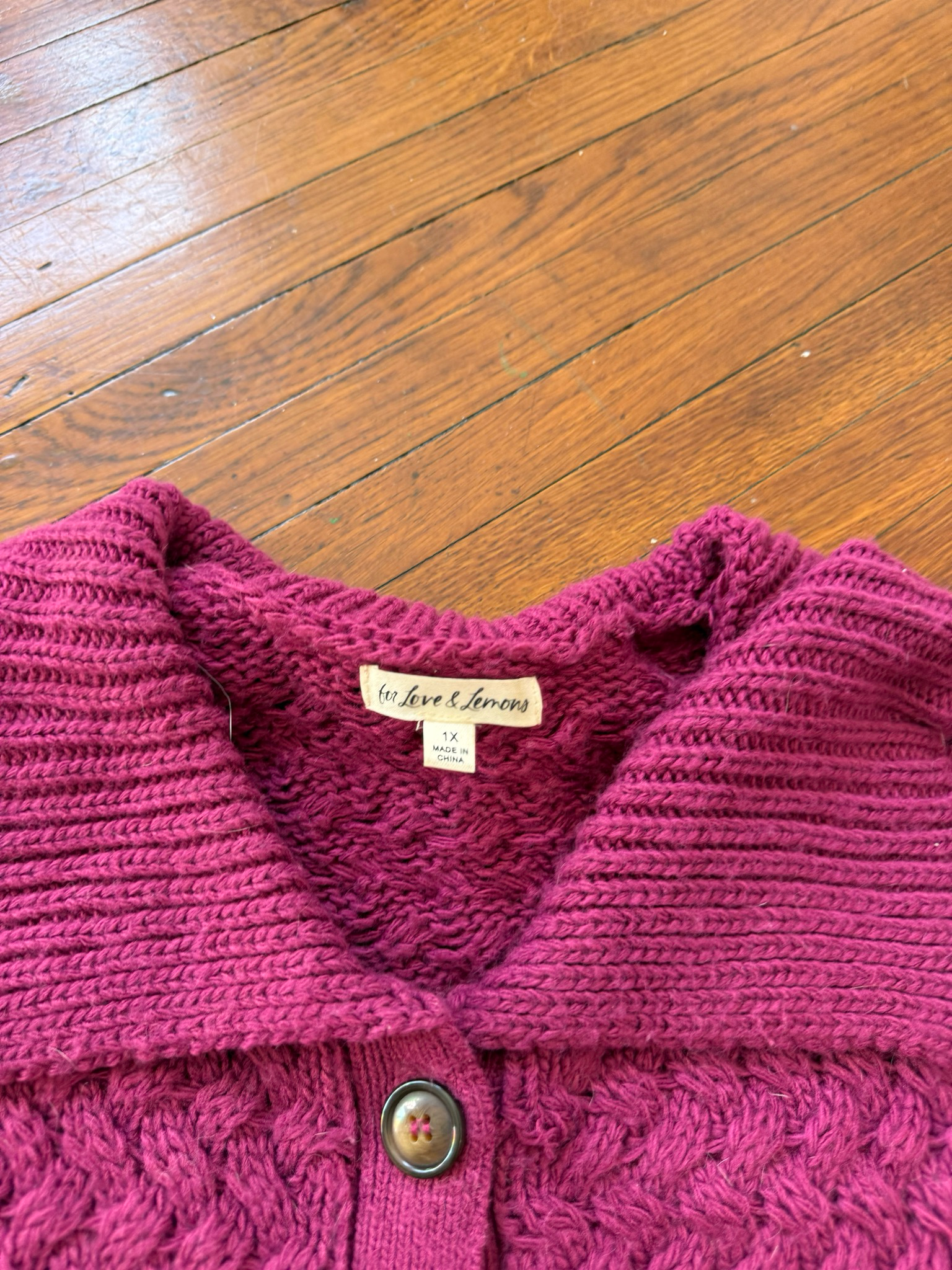 for love & lemons knit cardigan