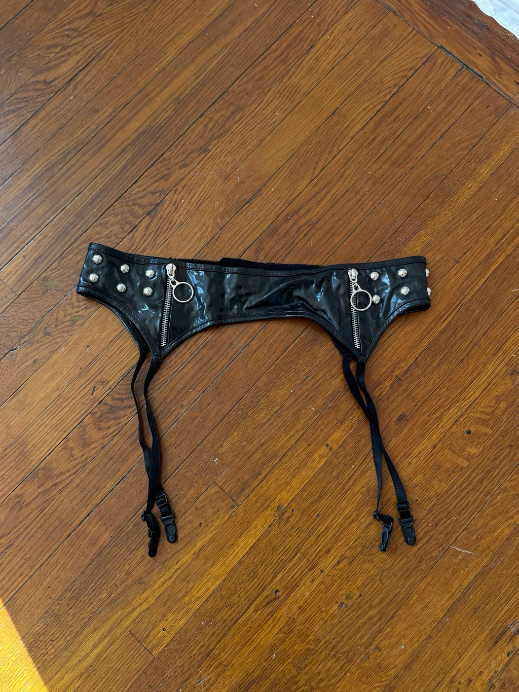 studded garter belt