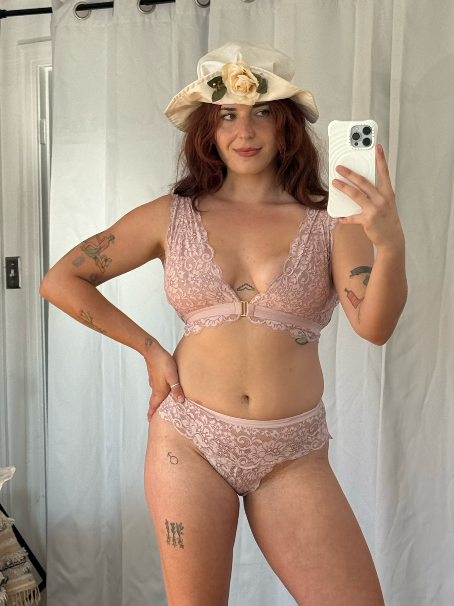 hah stretchy lace two piece