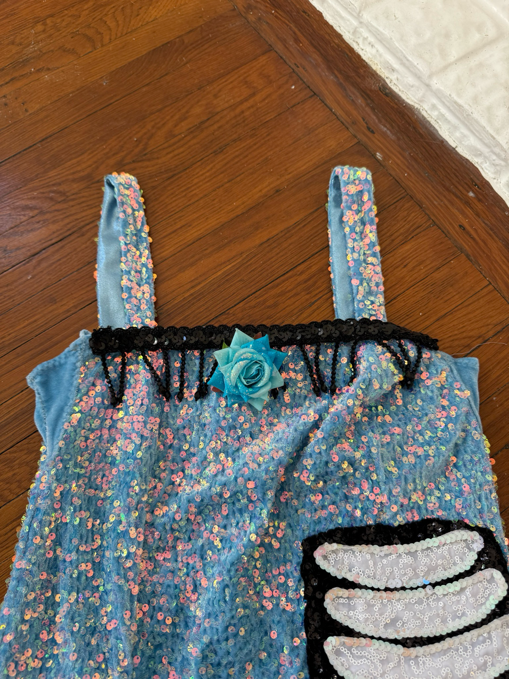 handmade sequin mini dress