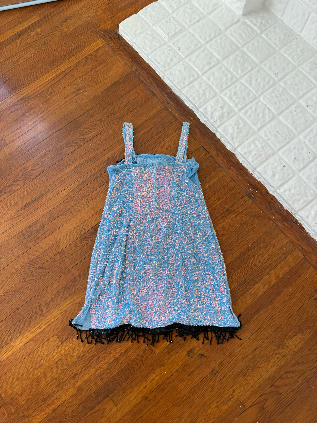 handmade sequin mini dress