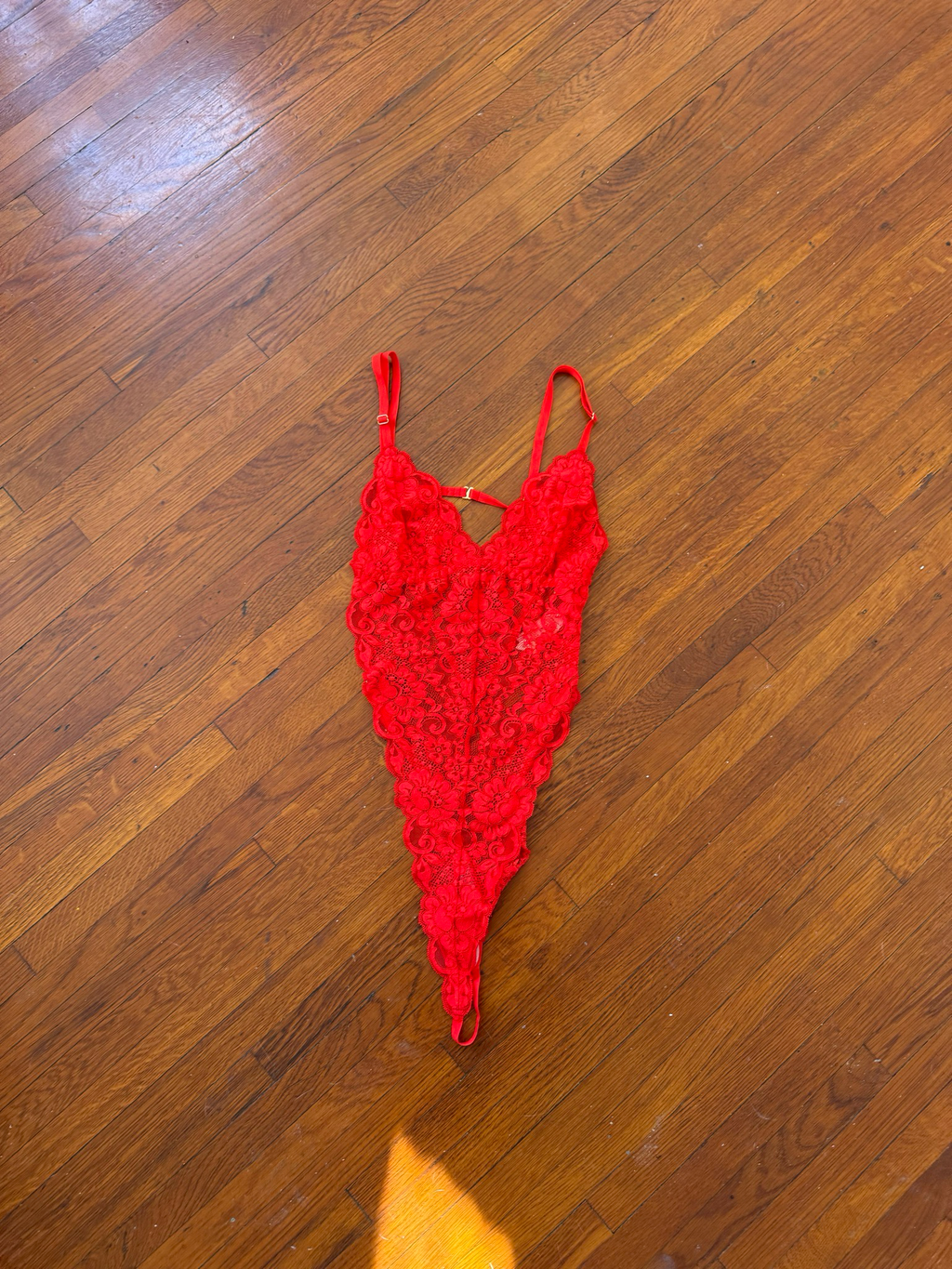 red lace teddy