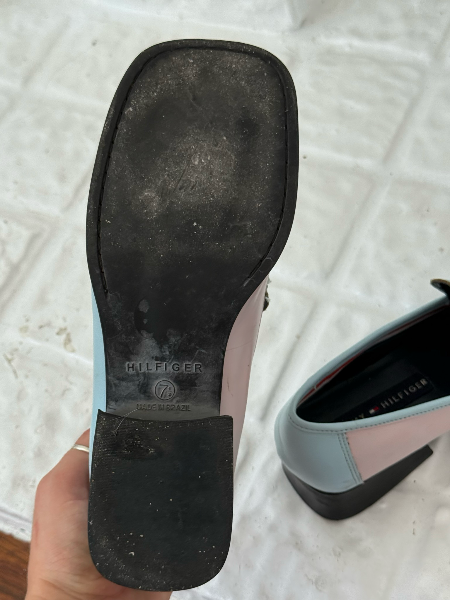 hand painted leather loafers (size 8)