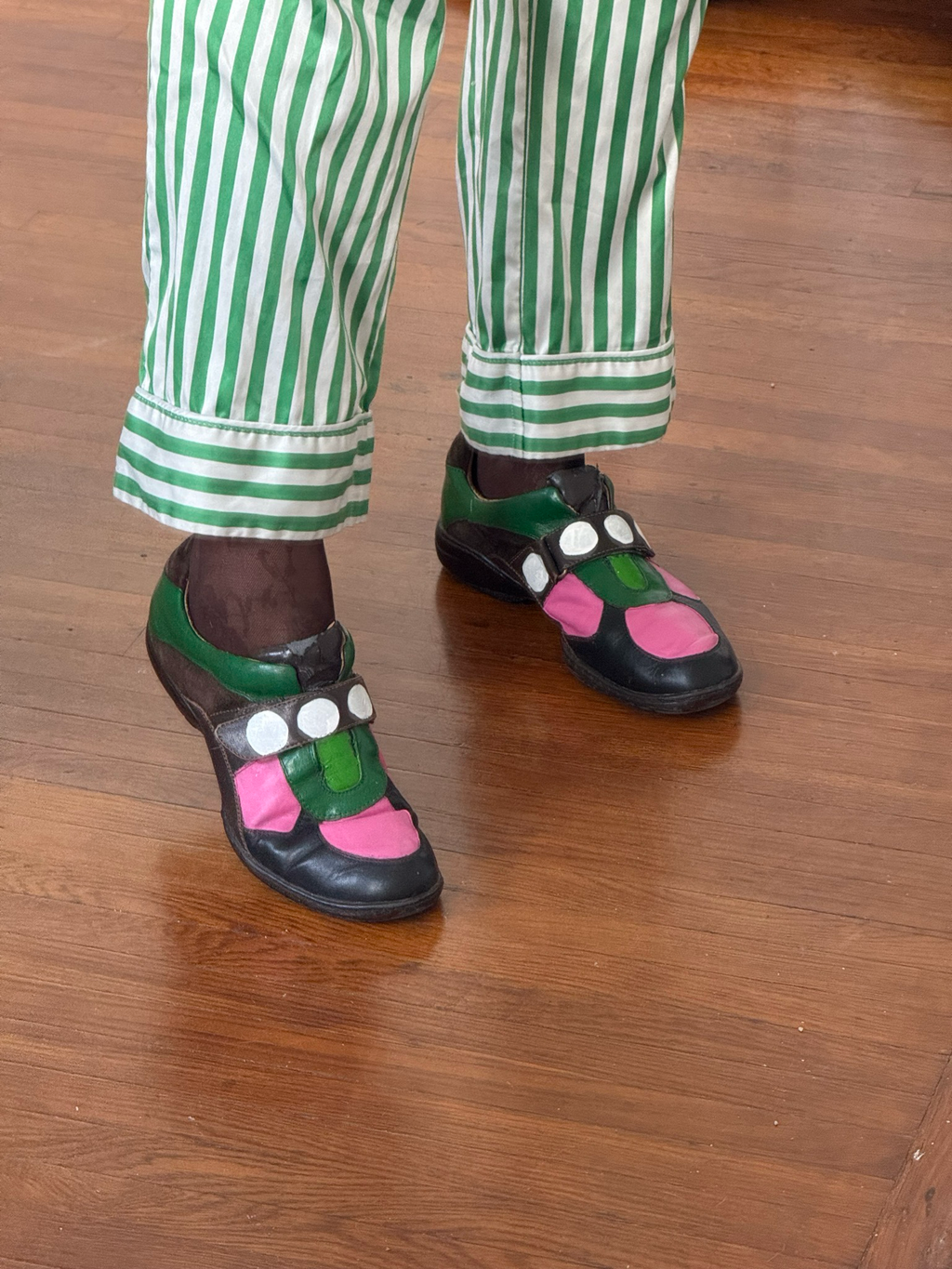 hand painted flower loafers (size 8)