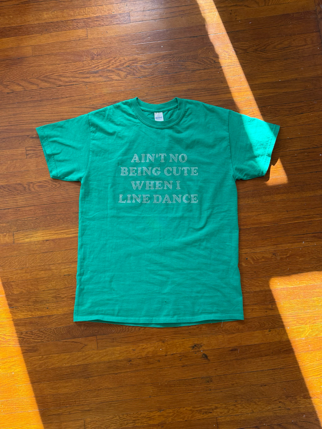 rhinestone square dancing tee