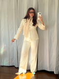 le suit cream suit set