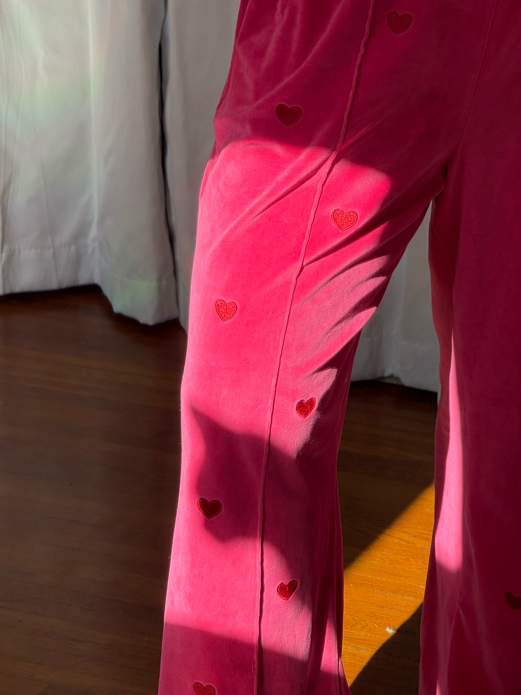 lazy oaf velour track pants