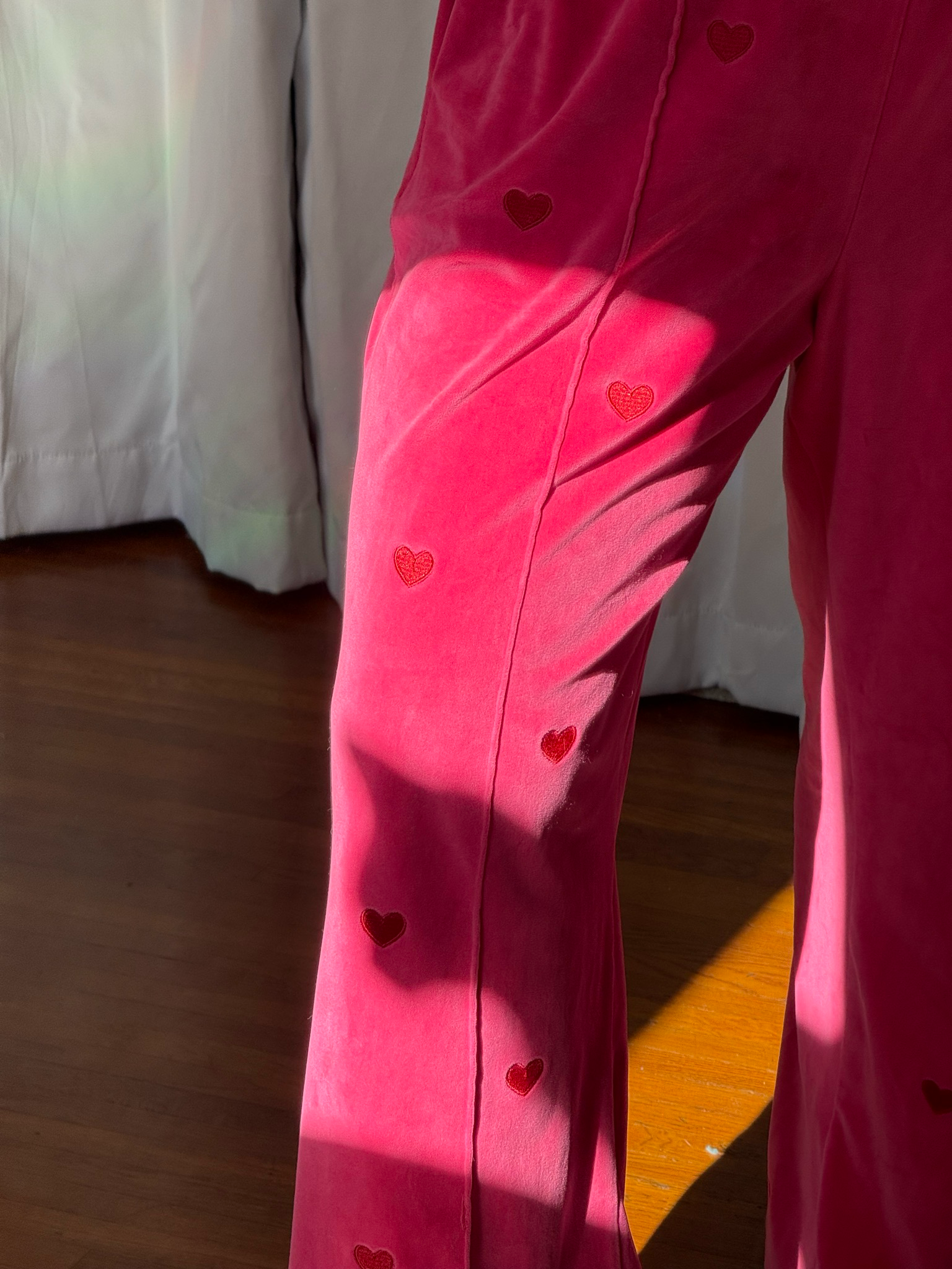 lazy oaf velour track pants