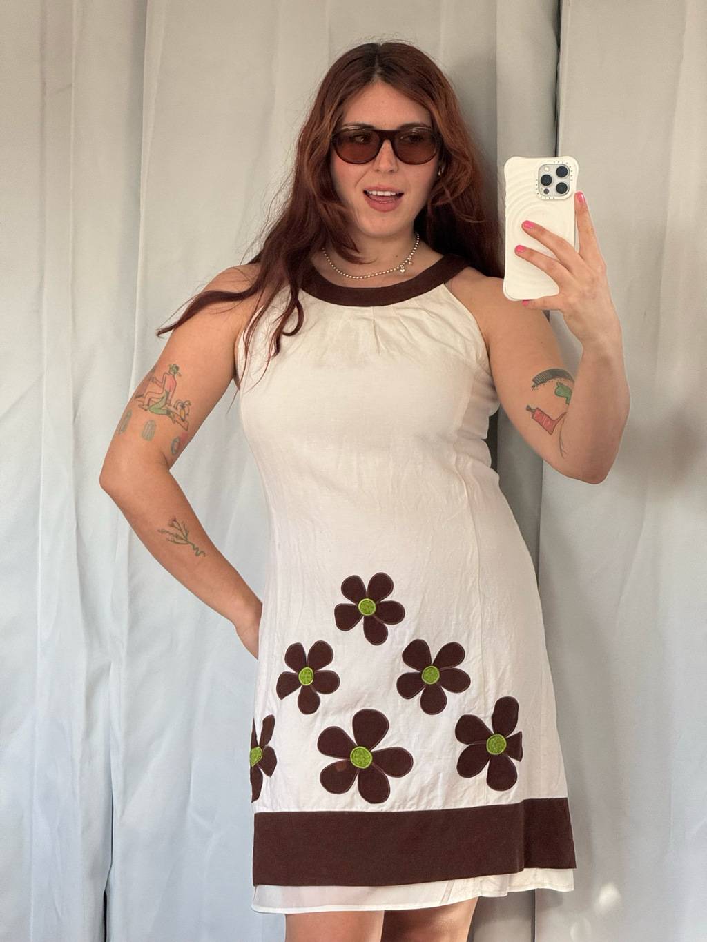 vintage daisy cotton dress
