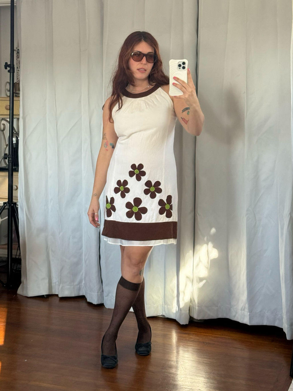 vintage daisy cotton dress