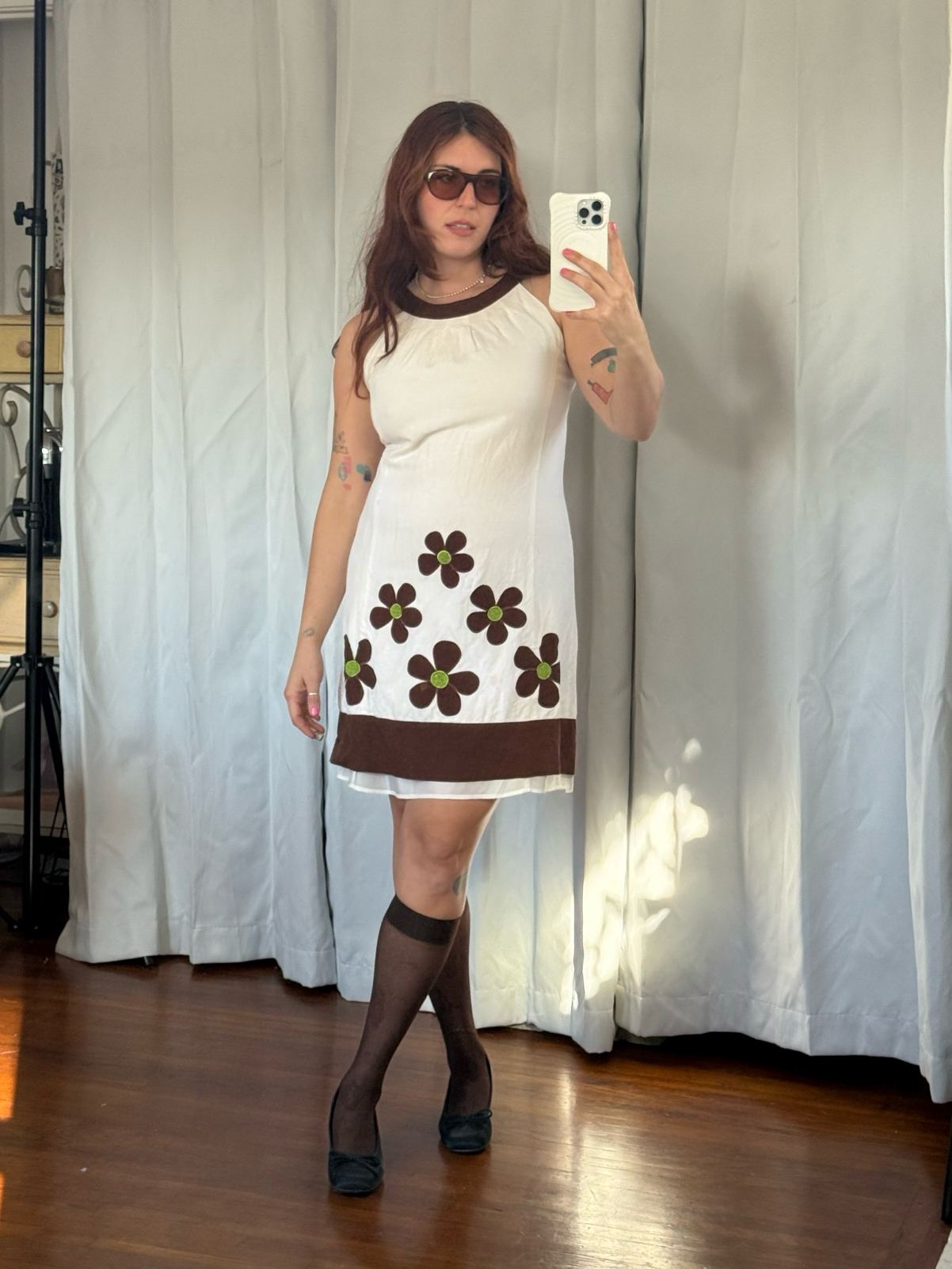 vintage daisy cotton dress