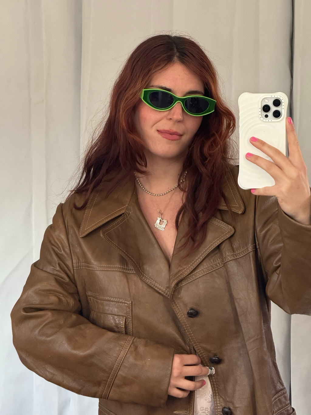 ⋆｡˚✩ neon green sunglasses