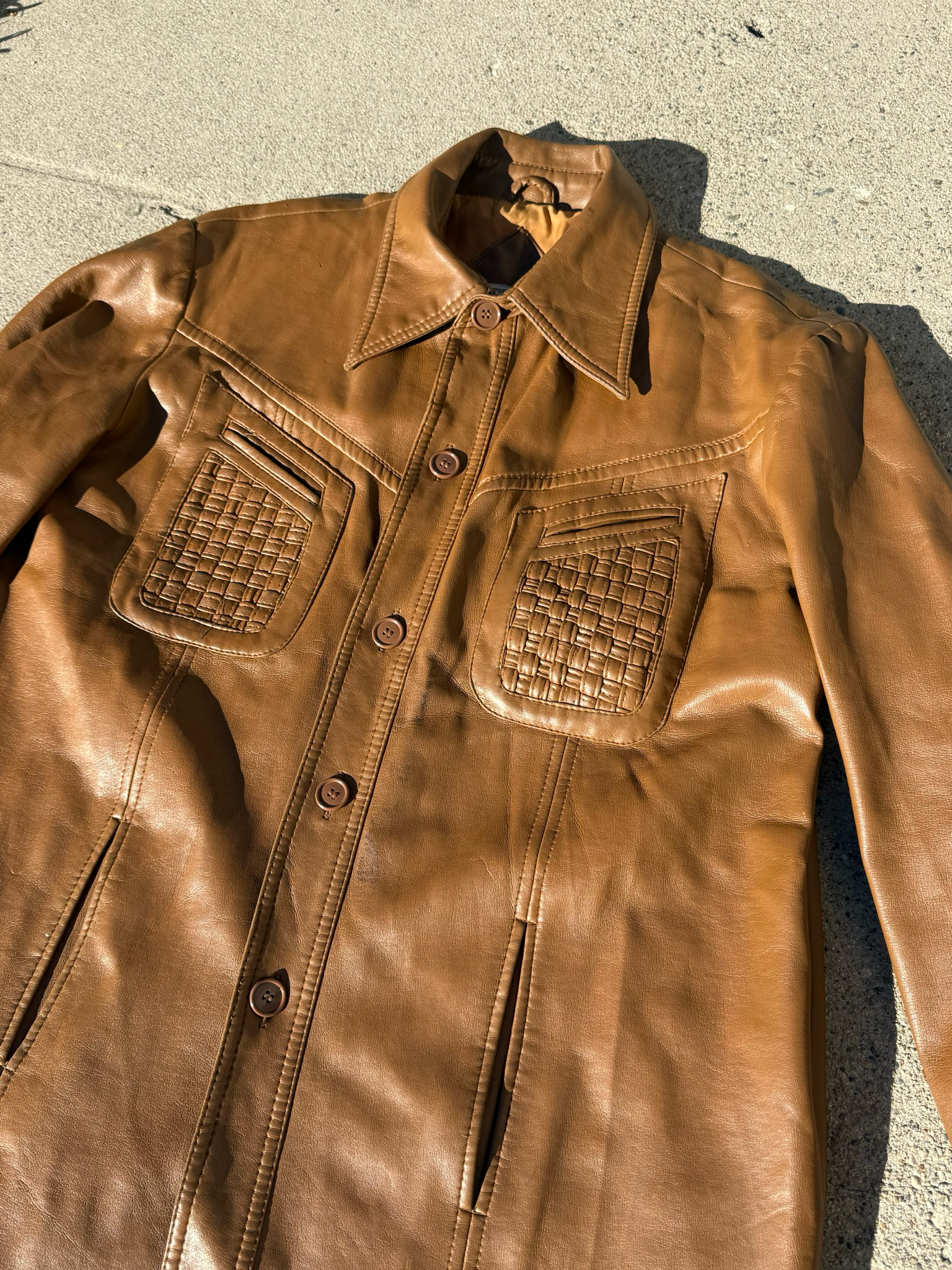vintage 70’s faux leather jacket