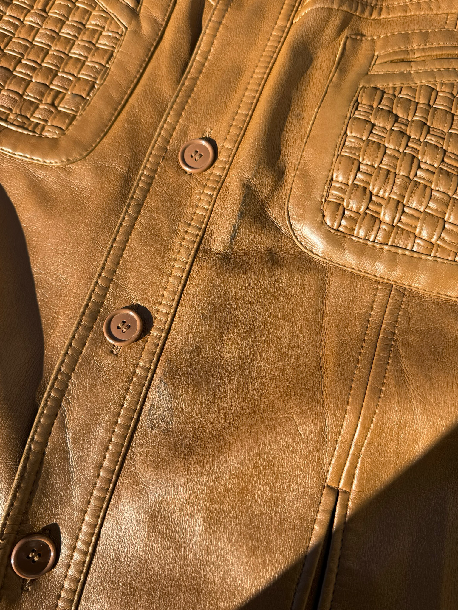 vintage 70’s faux leather jacket