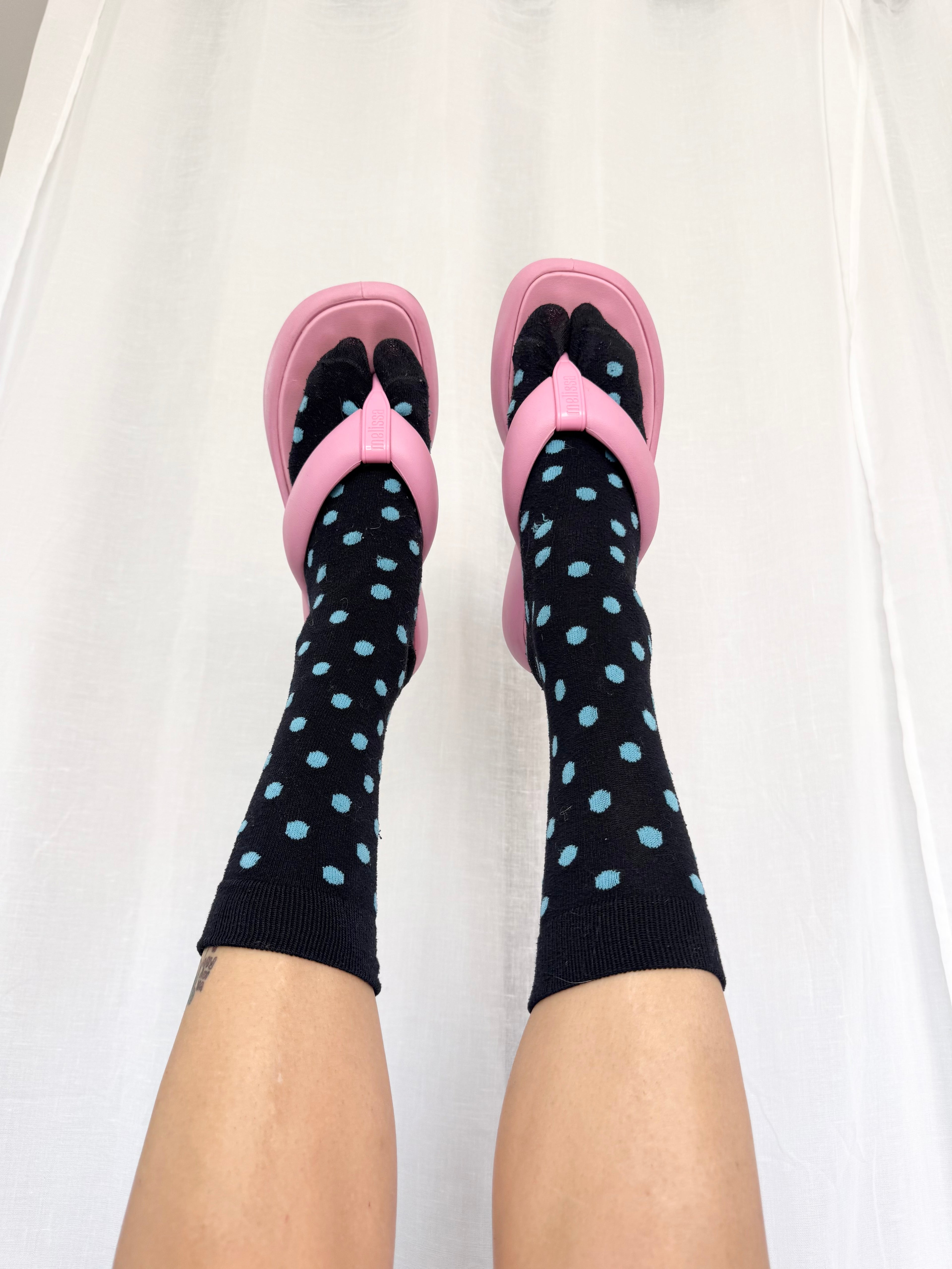 melissa free II pink platform flip flops ✧