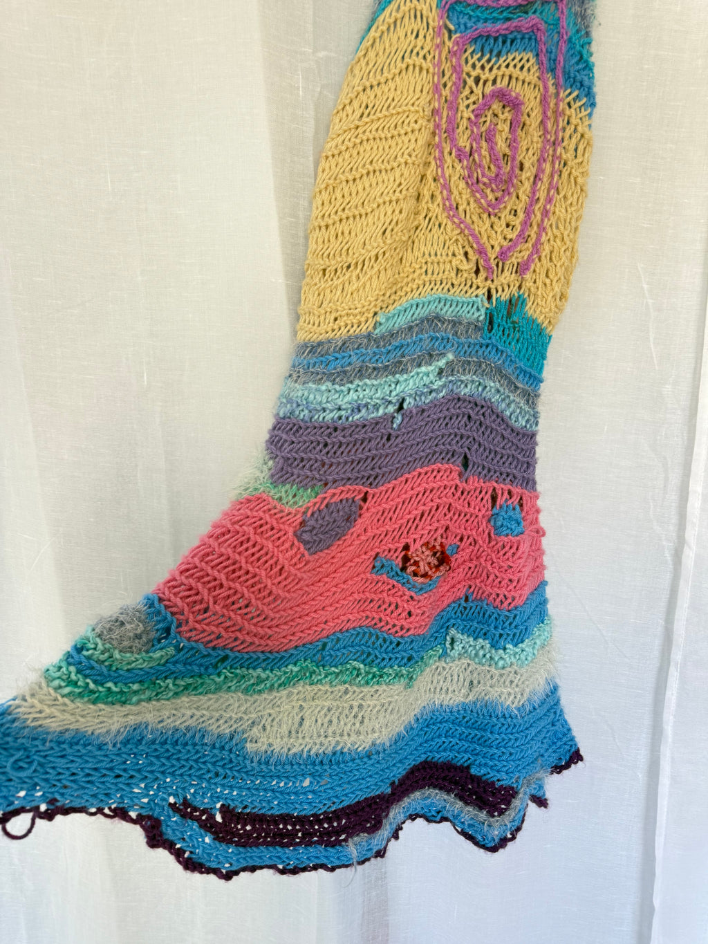 ♡ handmade recycled cotton crochet patchwork dress ♡