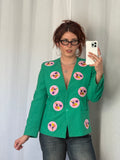 ♡ embroidered patch 80s Blazer ♡