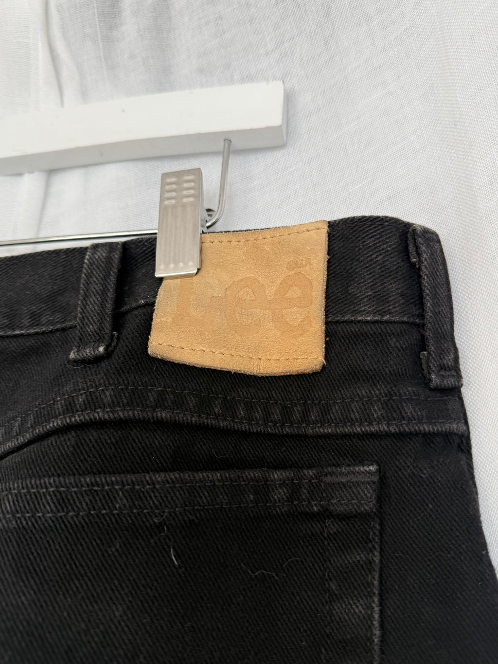 hand painted butterfly jeans (38")