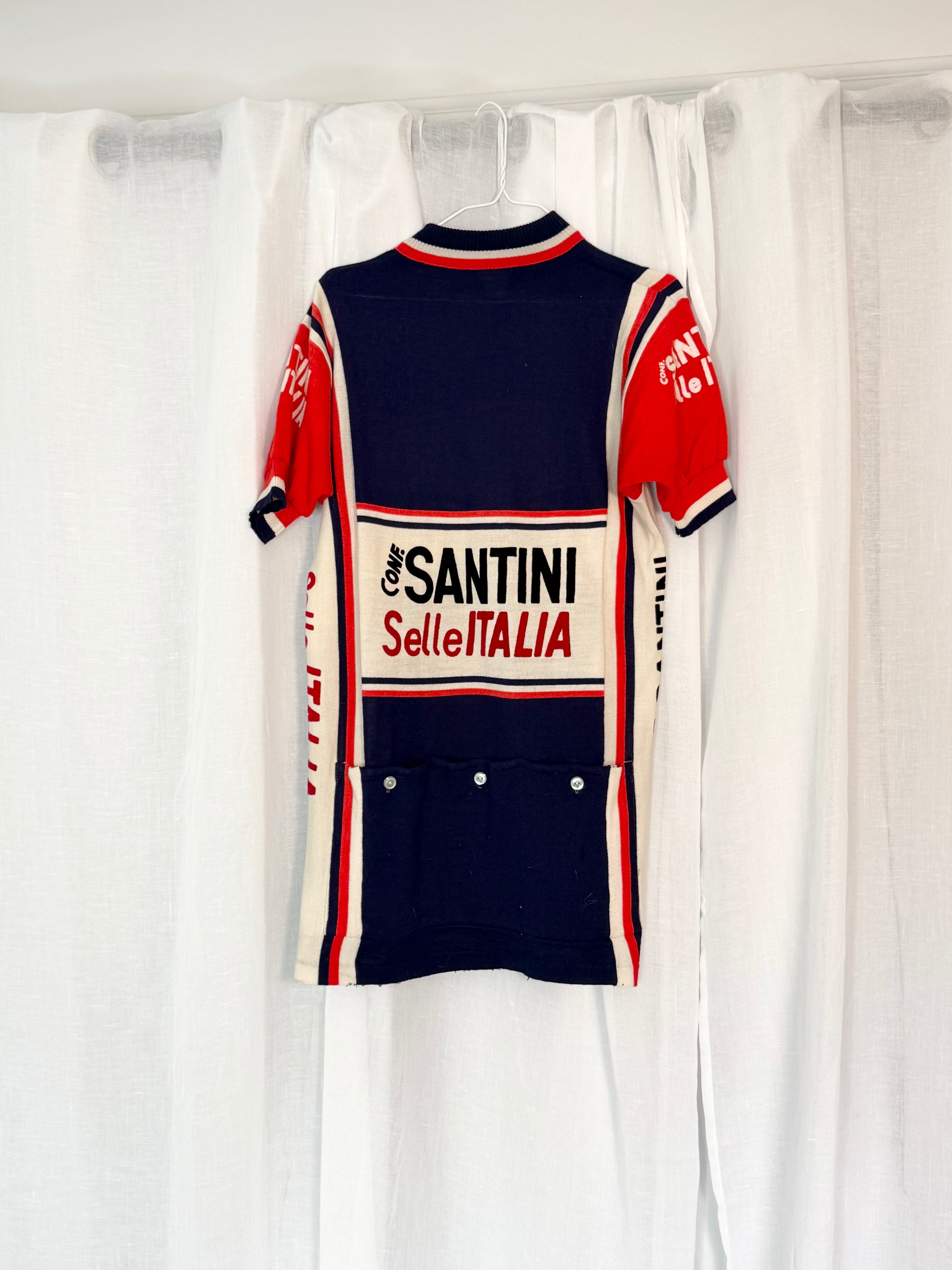✦ 90s SANTINI × Selle Italia cycling jersey ✦ Made in Italy ✦