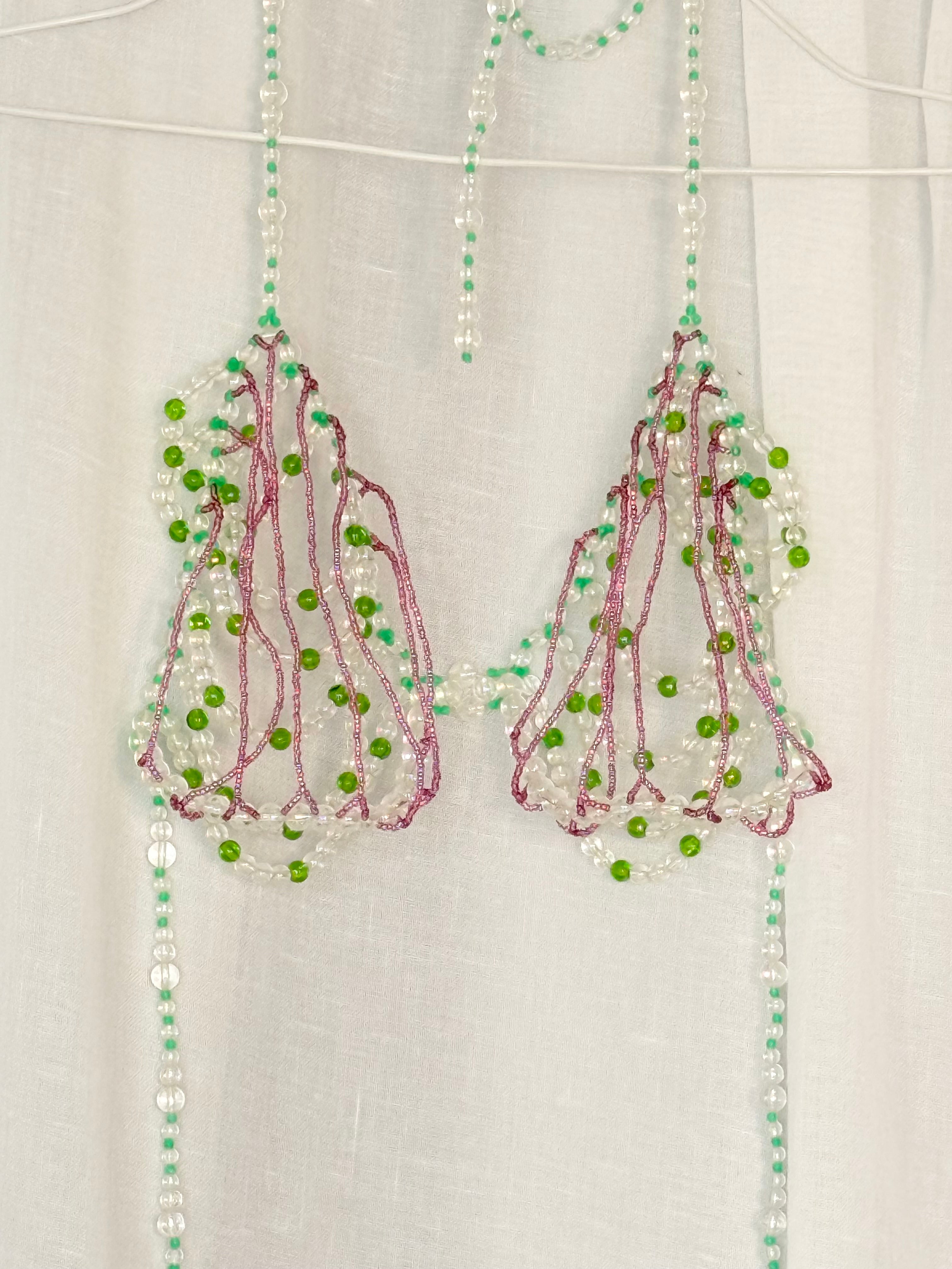 ✧ beaded halter bralette ✧