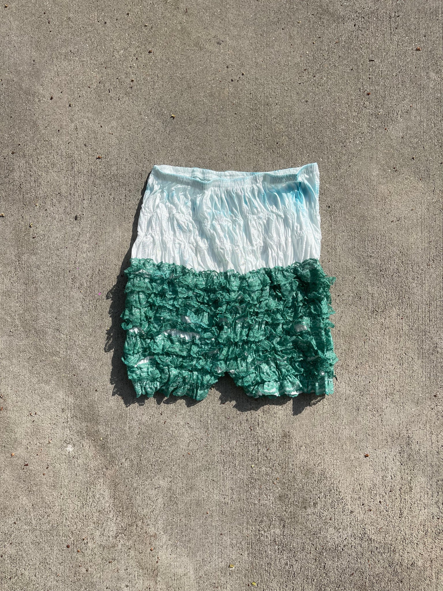 teal lace bloomers