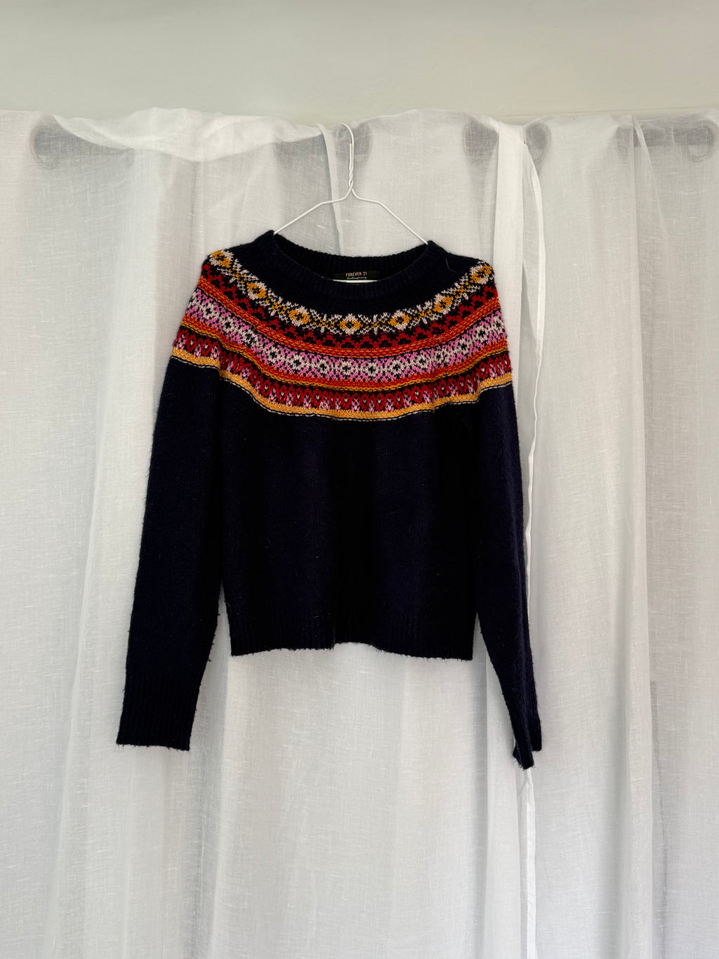 fair isle sweater 🧡