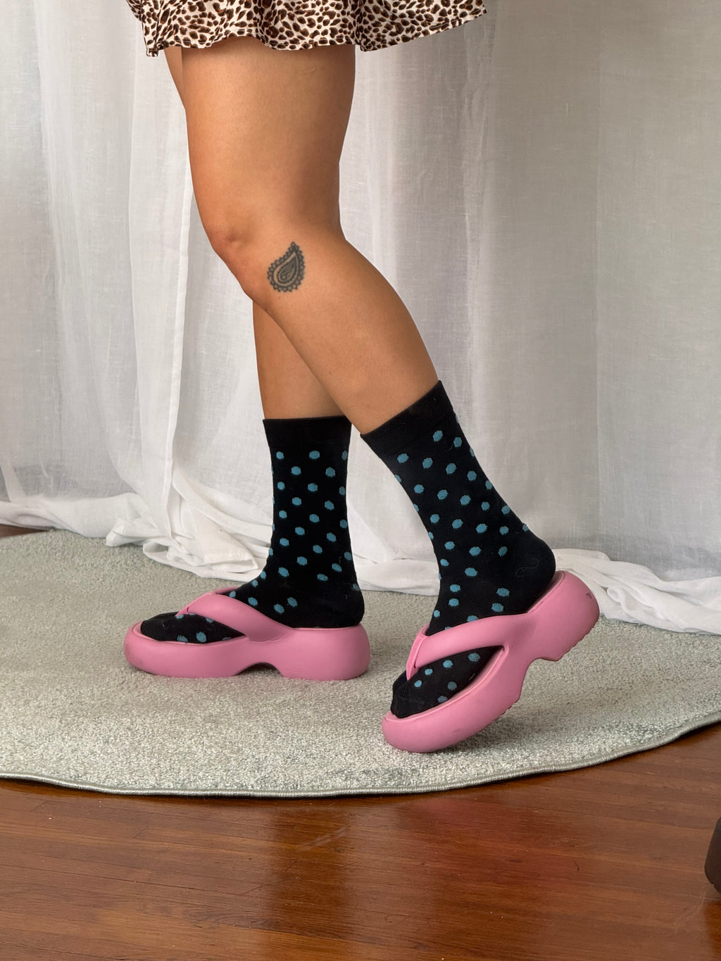 melissa free II pink platform flip flops ✧