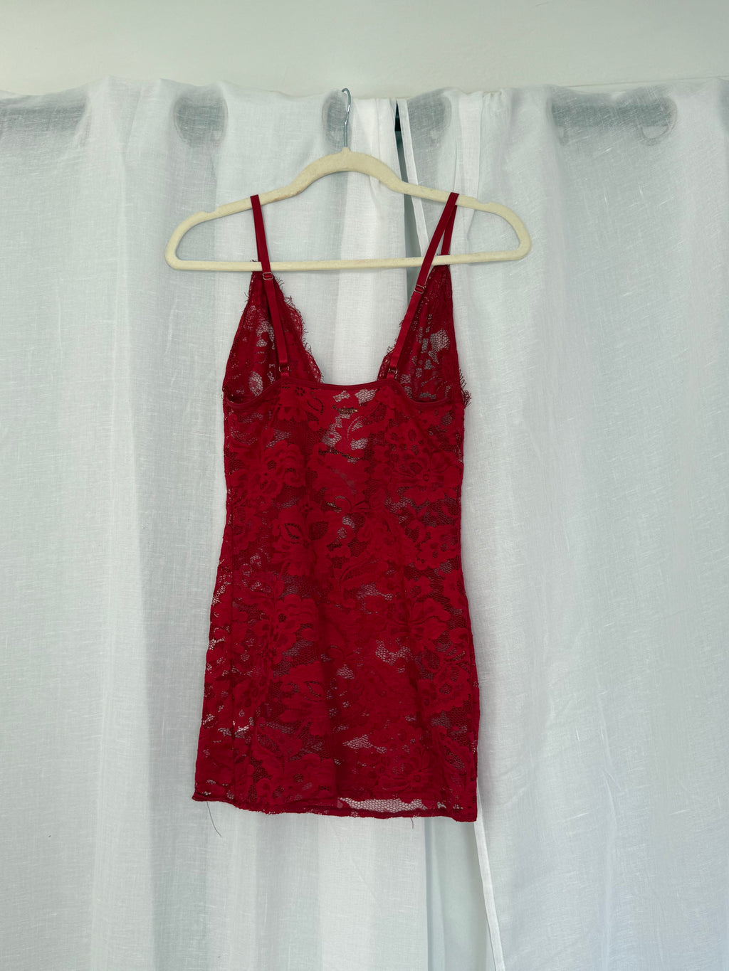 red lace rhinestone mini dress ♡