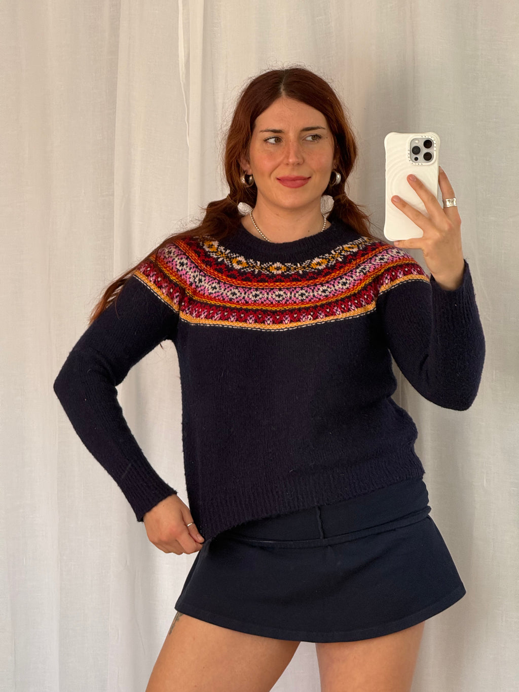 fair isle sweater 🧡