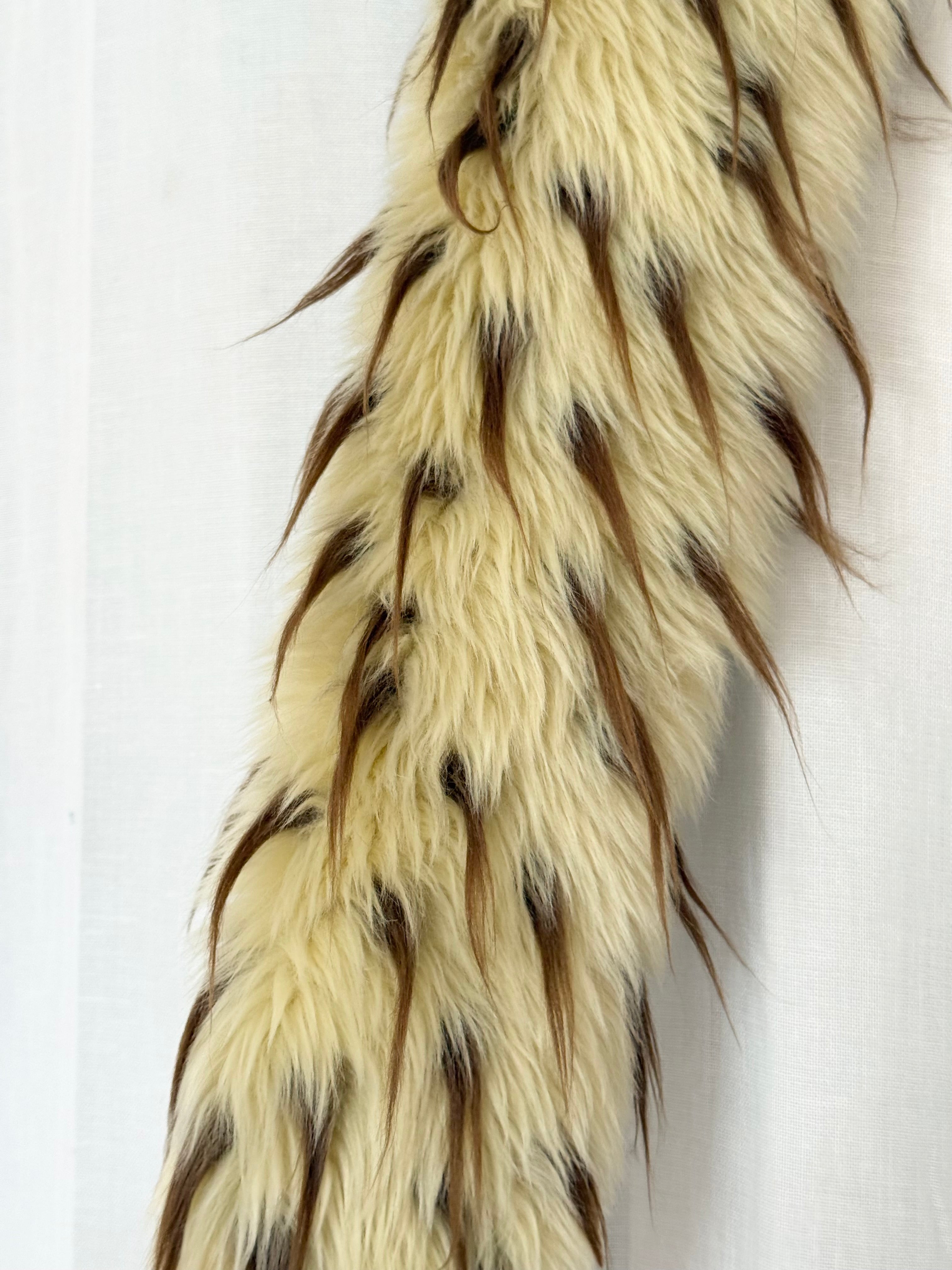 faux fur skinny scarf