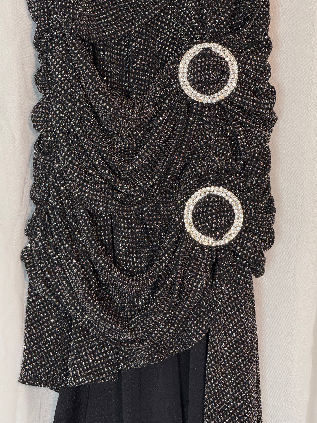 for love & lemons margaux glitter buckle dress