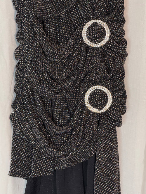 for love & lemons margaux glitter buckle dress