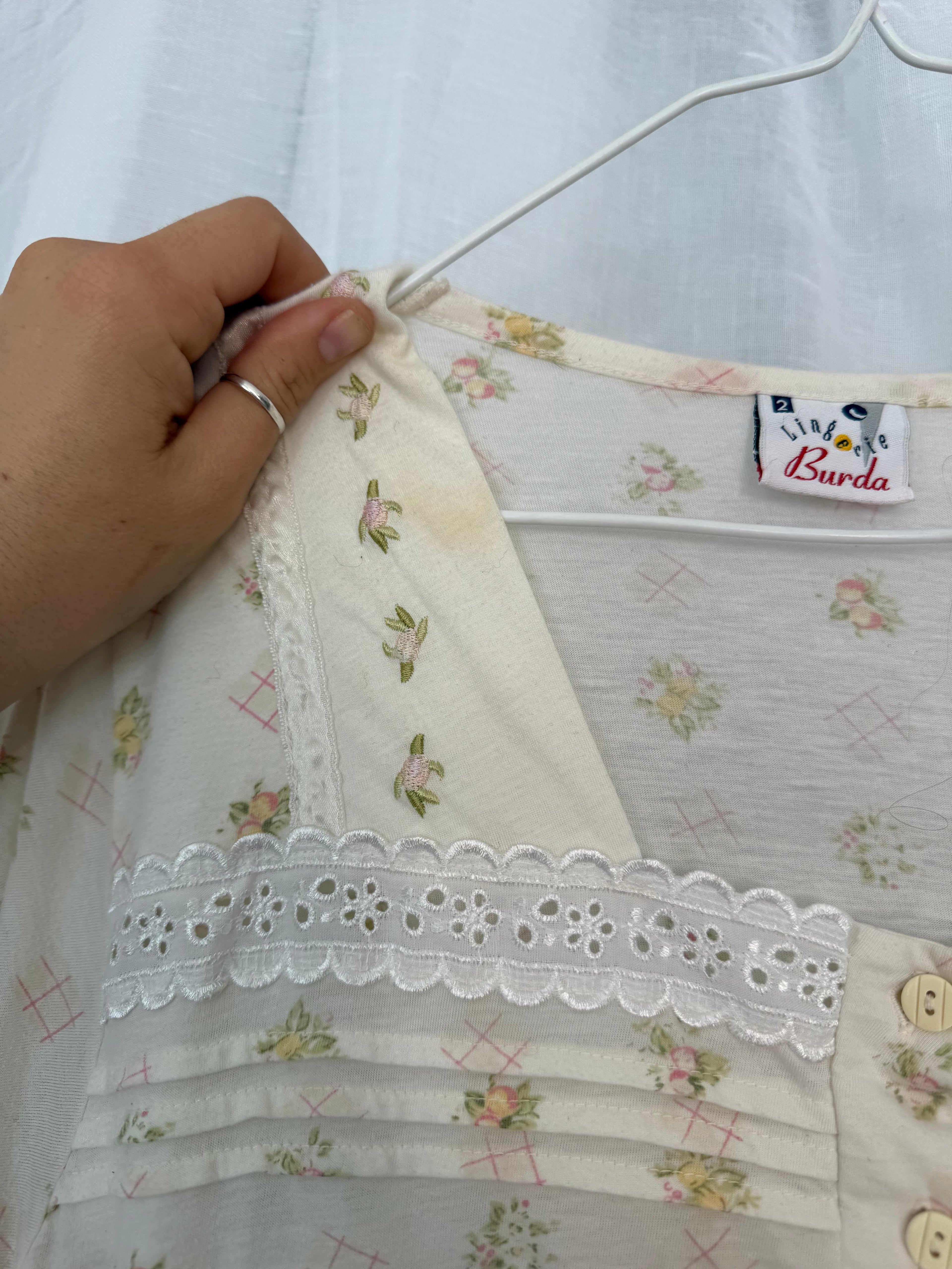 ✿ vintage floral cotton nightgown ✿