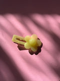 🌼 sheer lemon jelly flower hair clip 🌼