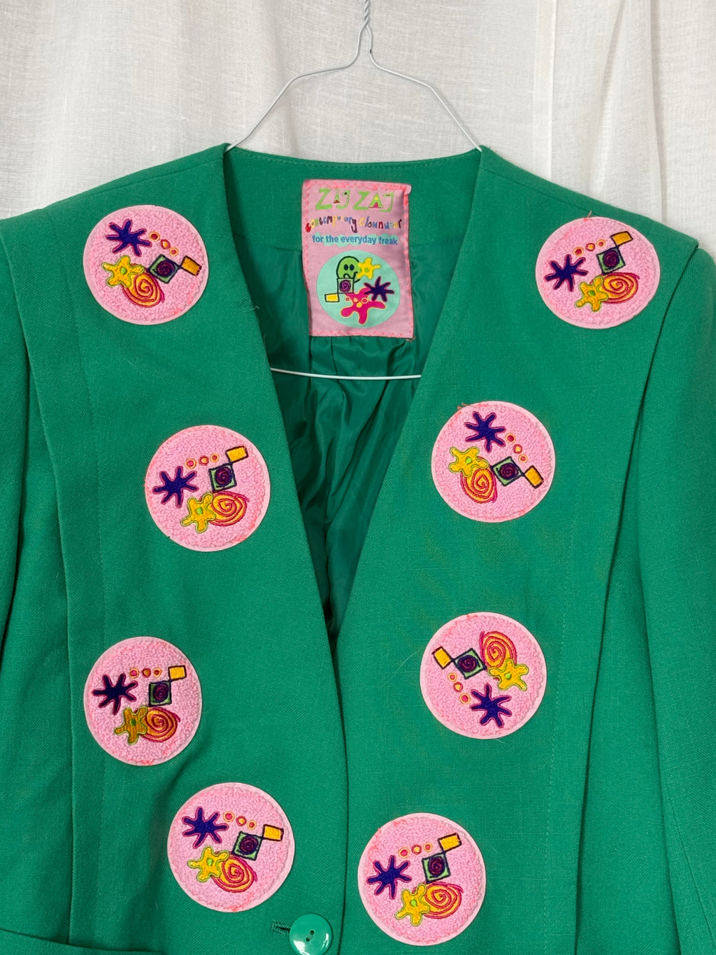 ♡ embroidered patch 80s Blazer ♡